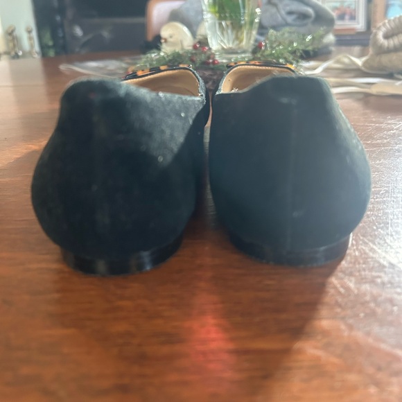 Talbots Black Suede Women's Shoes with Tortoise Accent NWOT - Picture 5 of 6